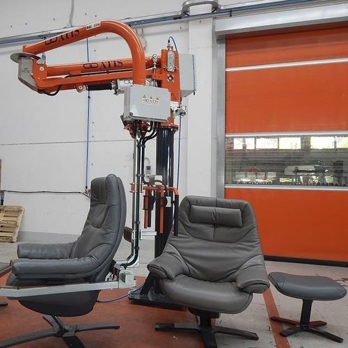 Pneumatic manipulator arm - Atismirus 100  - ATIS s.r.l. - with gripping tool / fork / for lifting