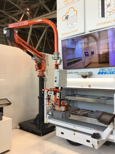 Pneumatic manipulator - Atismirus 100 - ATIS s.r.l. - with gripping tool / with clamping system / vacuum