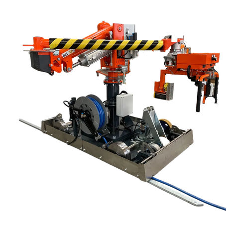 Pneumatic manipulator - ATIS s.r.l. - with gripping tool / for mechanical components / glass