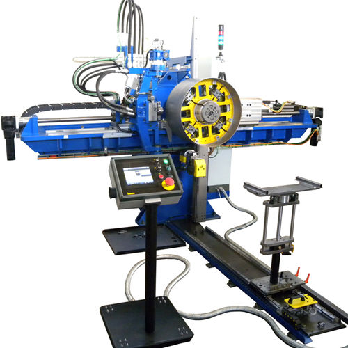 Motorized flanging machine - Rotor 4 - Lucas - for round parts