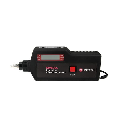 Machine monitoring vibration meter - MV 800 series - Mitech - portable / digital / accelerometer