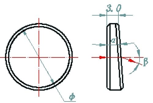 Optical wedge prism - Artifex Engineering e.K. - glass