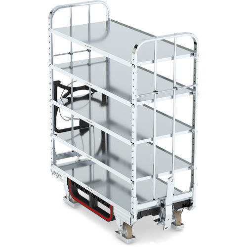Transport trolley - KLT 600 E5 VKD 4ZB100 - LKE GmbH - Excellence in Material Handling - handling / order-picking / galvanised steel