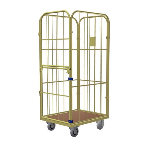 Textile roll cage container - Junior X Combitainer - LKE GmbH - Excellence in Material Handling - 4-panel / wire mesh
