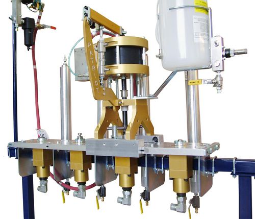 Fixed spray unit - Patriot™  - Magnum Venus Products - multicolor gelcoat / pneumatic / stainless steel