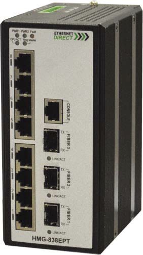 Managed ethernet switch - CMG-xxxGEPT series - Ethernet Direct - gigabit / redundant / PoE
