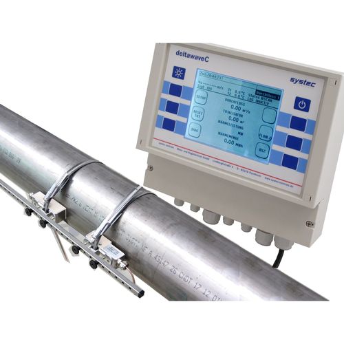 Ultrasonic flow meter - DeltawaveC-Fix - systec Controls - volume / for liquids / for gas