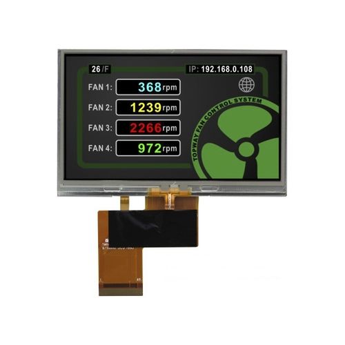 TFT LCD display module - LMT043DFFFWD-NNA - TOPWAY LCD - resistive touch screen / color / 480 x 272