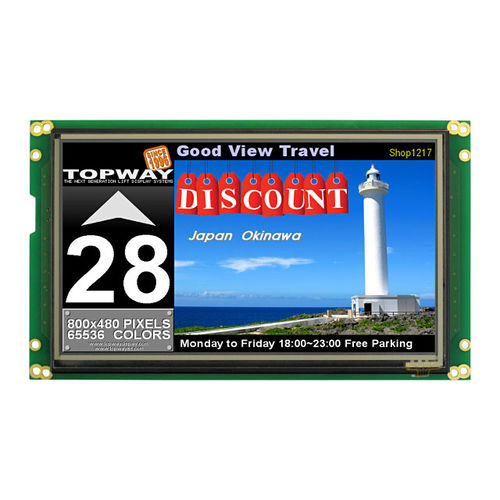 7" display module - HMT070ETA-C - TOPWAY LCD - TFT LCD / LCD/ISTN / resistive touch screen