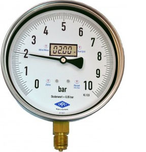 Digital pressure gauge - EMPEO 2 - Manometer Preiss EMPEO-KBM OHG - threaded / stainless steel / Bourdon tube