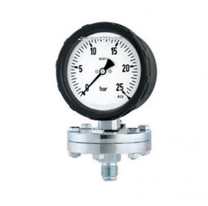 Glycerin-filled pressure gauge - PLGL100 - Manometer Preiss EMPEO-KBM OHG - analog / threaded / stainless steel