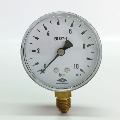 Pressure gauge with integrated LED lighting - 63  - Manometer Preiss EMPEO-KBM OHG - analog / threaded / brass