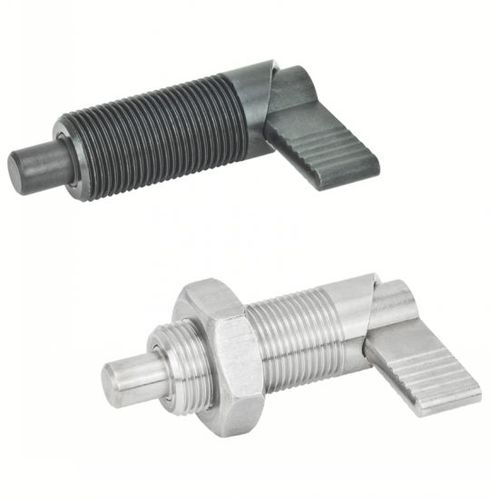 Stainless steel indexing plunger - 32-11 series - Emile Maurin Eléments Standard Mécaniques - lockable