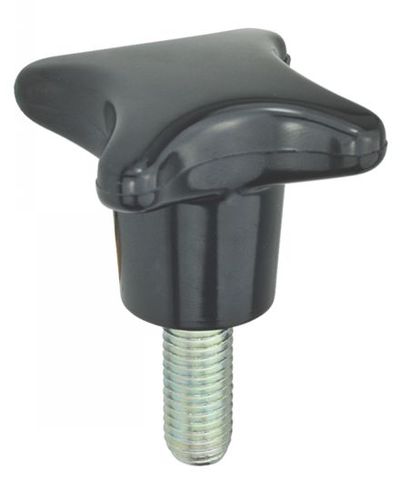 Threaded knob - 15-22 series - Emile Maurin Eléments Standard Mécaniques - star / cast iron