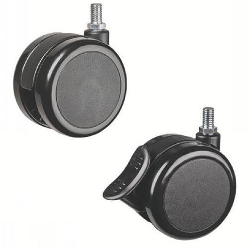 Swivel caster - 38-206 series - Emile Maurin Eléments Standard Mécaniques - threaded stud / for furniture / with brake