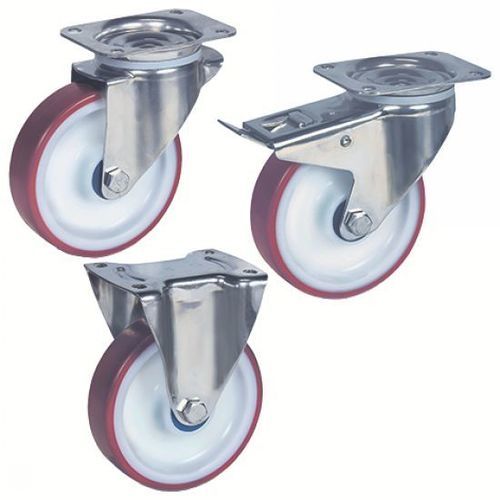 Swivel caster - 38-504 series - Emile Maurin Eléments Standard Mécaniques - fixed / rod / base plate