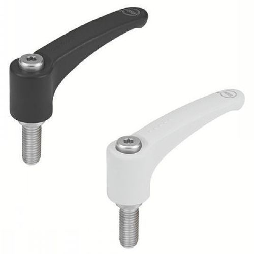 Glass-fiber reinforced polyamide clamping lever - 14-110 series - Emile Maurin Eléments Standard Mécaniques - stainless steel / polyamide / technopolymer