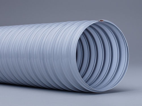 Air hose - FLEXADUX® P 2 LF light grey - SCHAUENBURG Ruhrkunststoff GmbH - for dust / PVC / suction