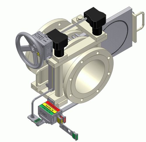 Line blind valve locking device - LDL - Netherlocks