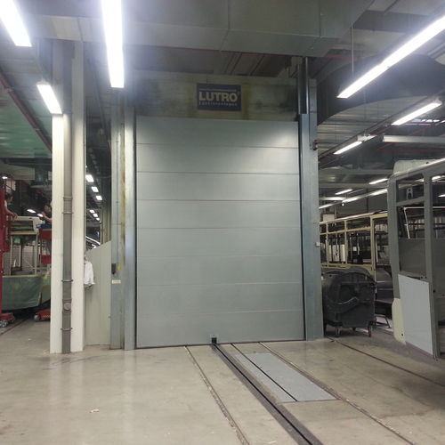 Heatresistant door Jansen Tore GmbH & Co.KG sectional / metal / custom