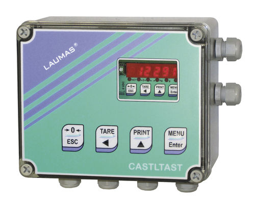 LED display weight indicator-transmitter - TLS 485  - LAUMAS Elettronica - DIN rail / IP67