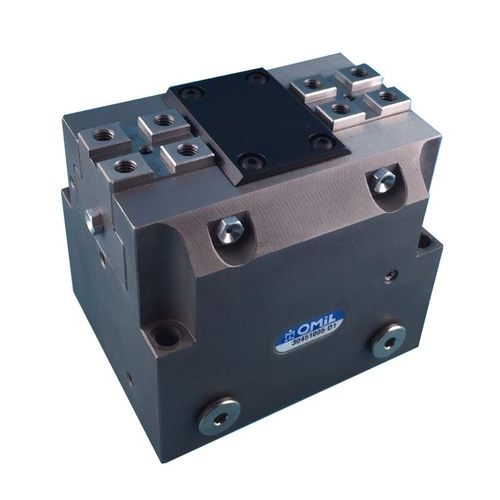 Machine tool vise - MAP - OMIL - pneumatic / horizontal / 5-axis