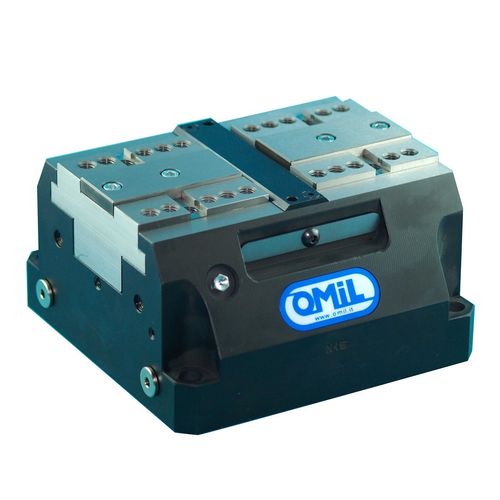 Machine tool vise - CFB-OJ - OMIL - hydraulic / low-profile / hardened steel