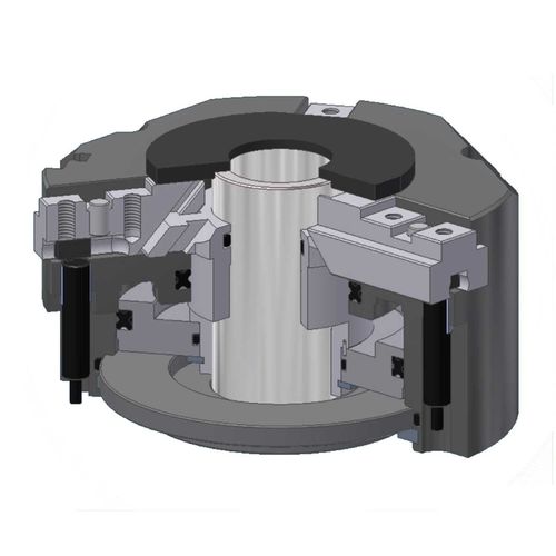 Power chuck - MFA - OMIL - 3-jaw / lathe / through-hole
