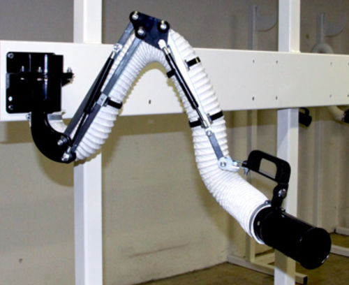 Bench-top extraction arm - Chemikus - J. Plymoth / Plymex Group - fixed / wall-mounted / flexible