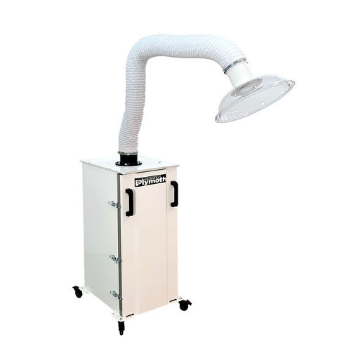 Mobile fume extractor - Denta-Flex 400 - J. Plymoth / Plymex Group - with extraction arm / dust