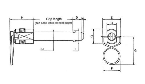 Double-acting quick-release pin - 18, 89 series - Specialty & Fasteners Components