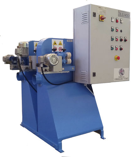 Double grinding/satin finishing machine - 2LU/45 double - SIBO engineering - orbital / for metal sheets / for tubes