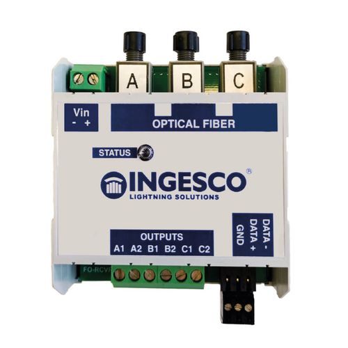 Fiber optic receiver - DL EOLOS FO-RCVR - INGESCO - for lighting / RS-485 / Modbus