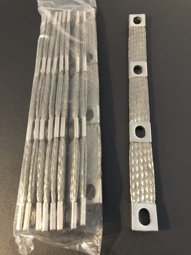 Electrical power supply connector - KINTO ELECTRIC CO., LTD. - straight / flat / braided copper