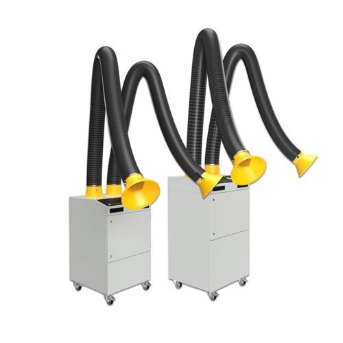 Mobile fume extractor - BXWM5 - MENEGON - welding / cartridge / with multiple extraction arms