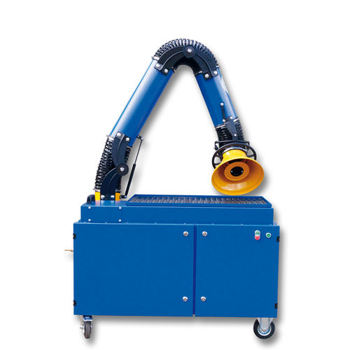 Mobile fume extractor - Crawlair M - MENEGON - welding / cartridge / with extraction arm