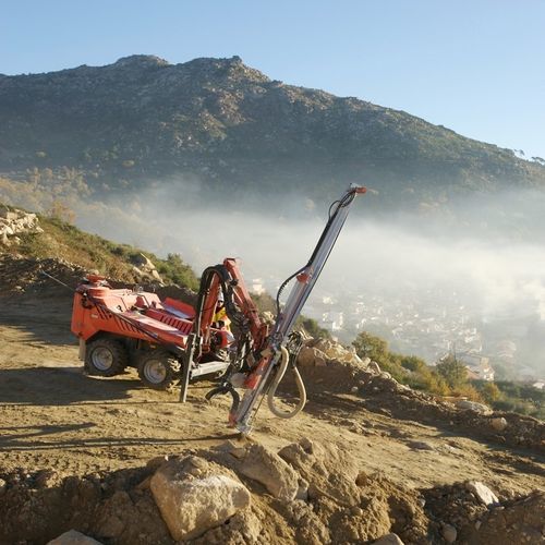 Core drilling drilling rig - COMMANDO™ DC120 - Sandvik Mining and Rock Technology - multifunction / self-propelled / wheeled
