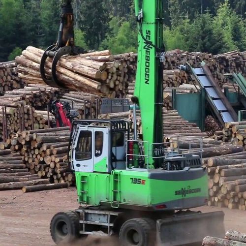 摇臂式日志装载机