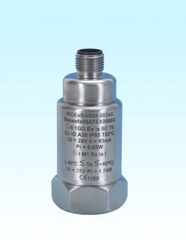 Triaxial accelerometer - HS-420IT series - Hansford Sensors - piezoelectric / intrinsically safe