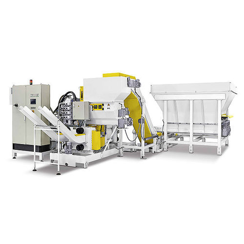 Metal chip briquette press - RUF 75-90 - RUF. BRIQUETTING SYSTEMS - for cylindrical briquettes / automatic