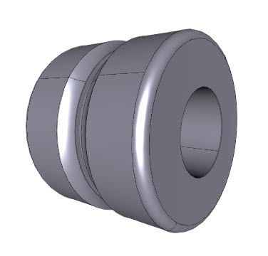 Guide roller - FRLO series - Nadella Group - stainless steel