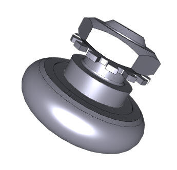 Guide roller - R S 28 series - Nadella Group - steel