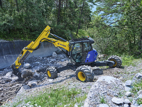 Mini-excavator - S8 - KAISER AG Fahrzeugwerk - rubber-tired / diesel / walking