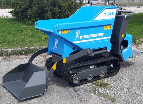 Crawler mini dumper - TC45 - Messersì S.p.A. - gasoline / lift-skip / compact
