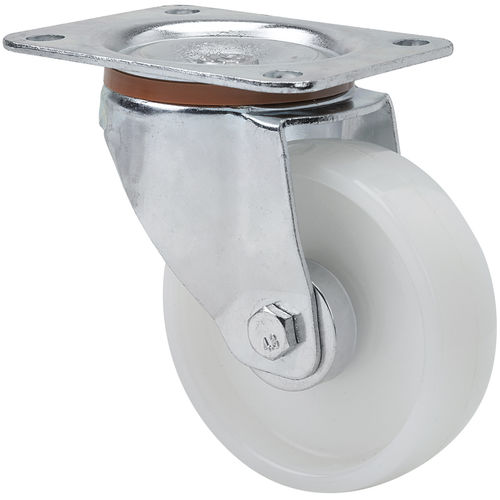 Swivel caster - 110-110 series - Ruedas Alex - base plate / cart / pressed steel