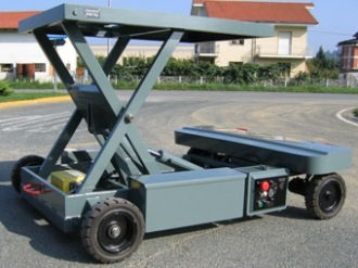 Scissor lift table - PEF 500 - Gruniverpal S.r.l. - hydraulic / mobile