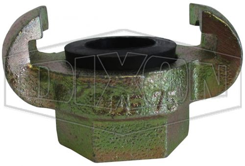 Pipe hydraulic adapter - QDF series - DIXON GROUP EUROPE - female / iron / straight