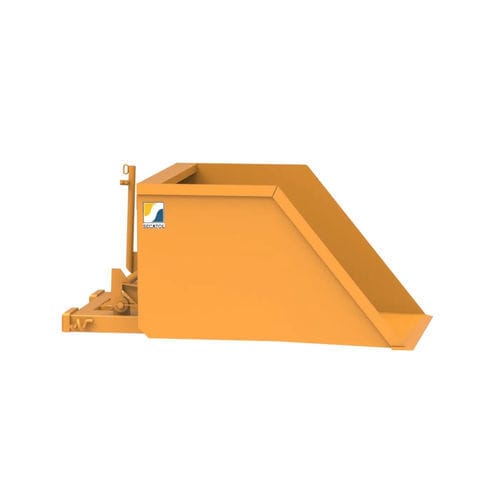 Bulk material fork mounted scoop - PB - Secatol SAS