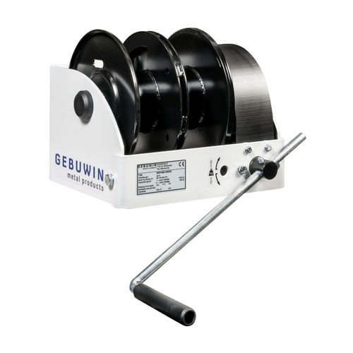 Worm gear winch - WW250-1500 2D - Gebuwin - manual / wire rope / hoisting