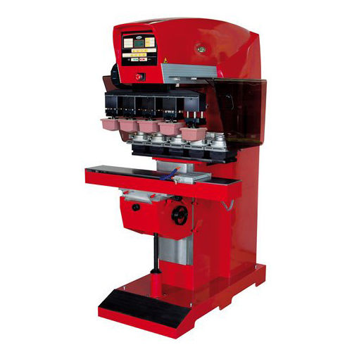 Pad printing machine with closed ink cup - Evo Maxi 5C D - GTO - 5-color